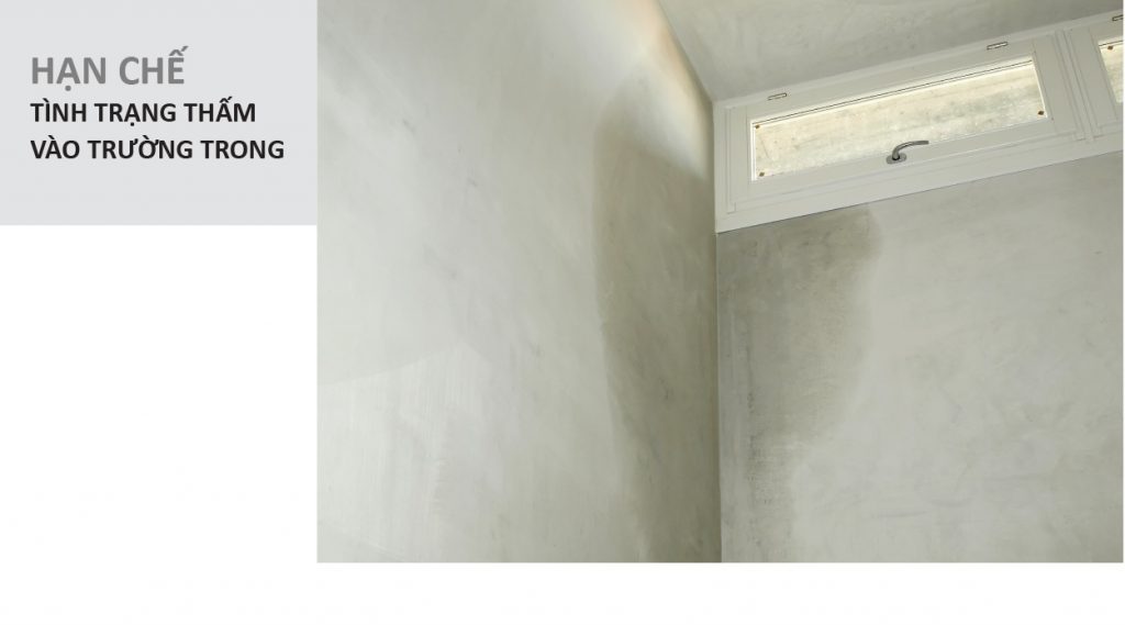 vị trí chống thấm