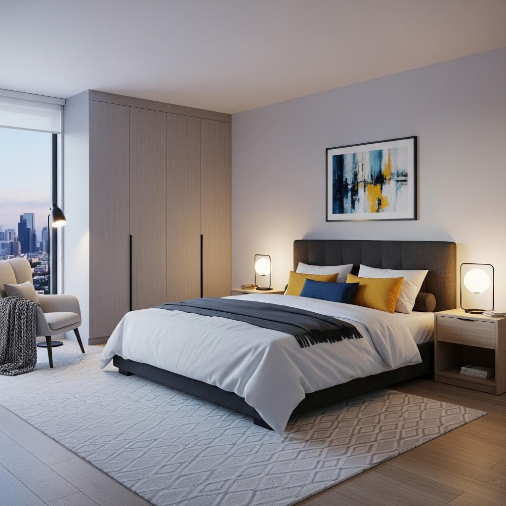 Thiết kế nội thất phòng ngủ 25m2 1