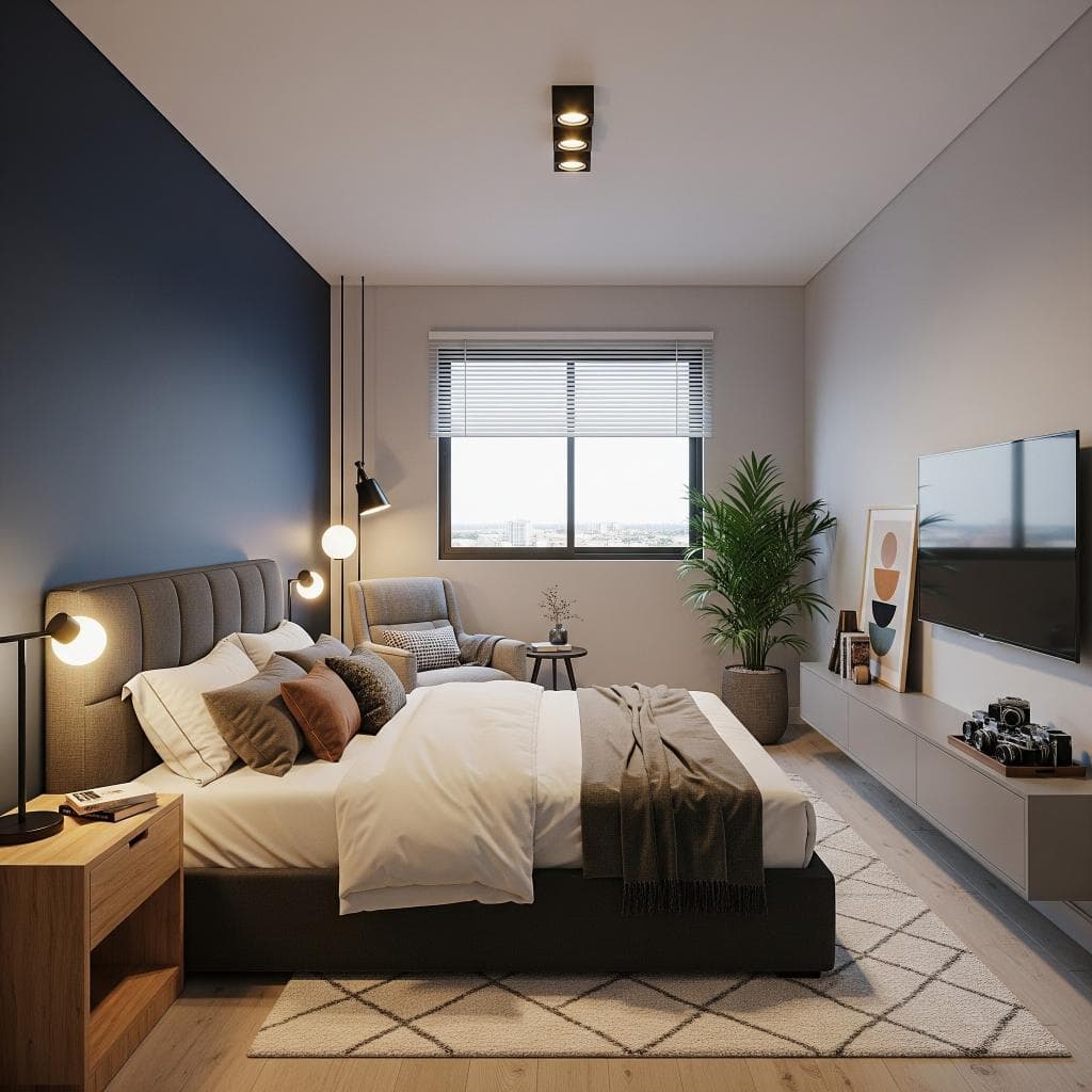 Mẹo bố trí phòng ngủ 25m2