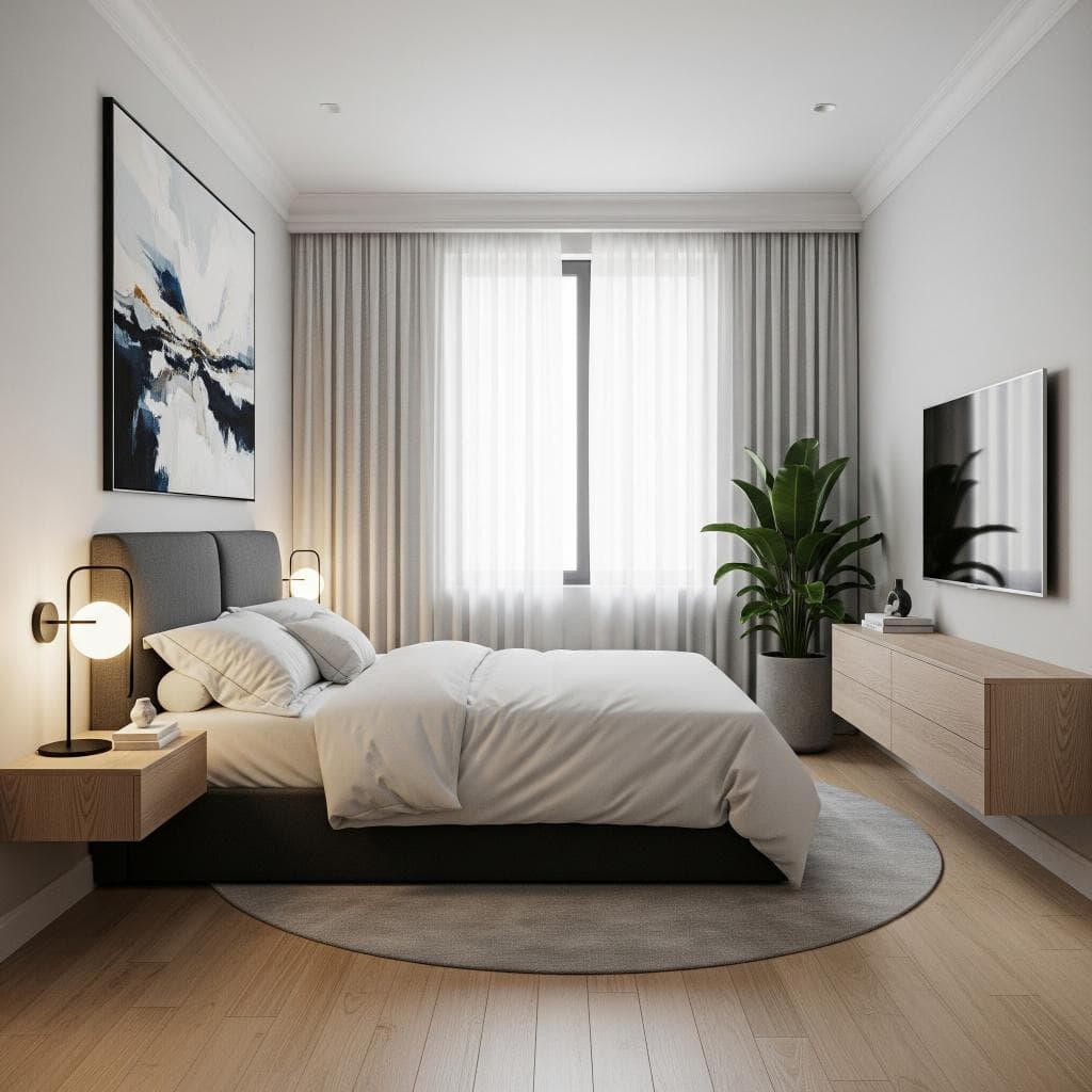 Thiết kế nội thất phòng ngủ 25m2 2