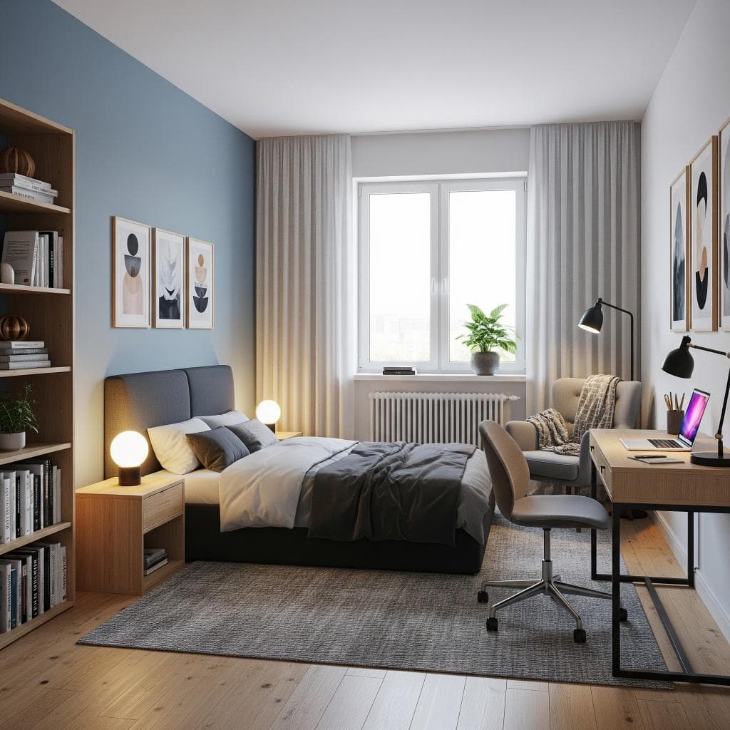 Thiết kế nội thất phòng ngủ 25m2 3