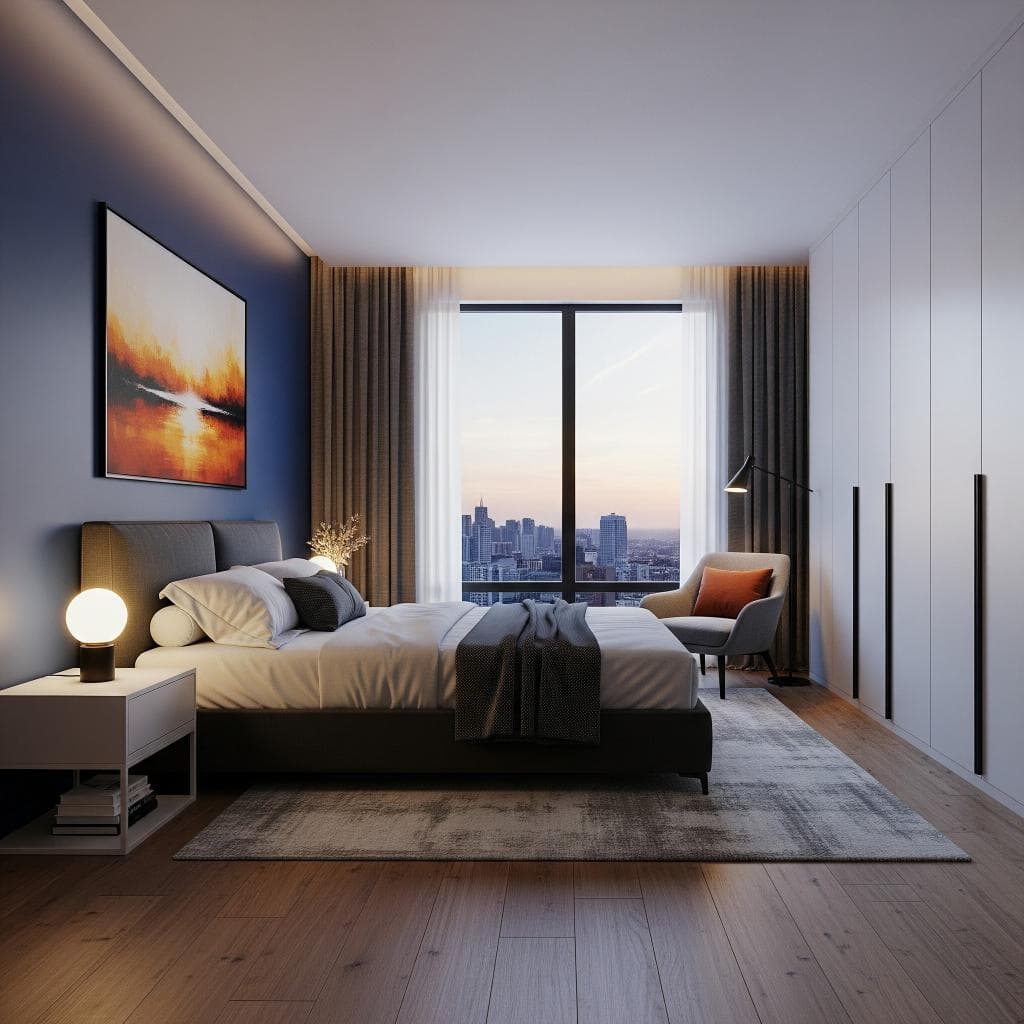 Thiết kế nội thất phòng ngủ 25m2 4