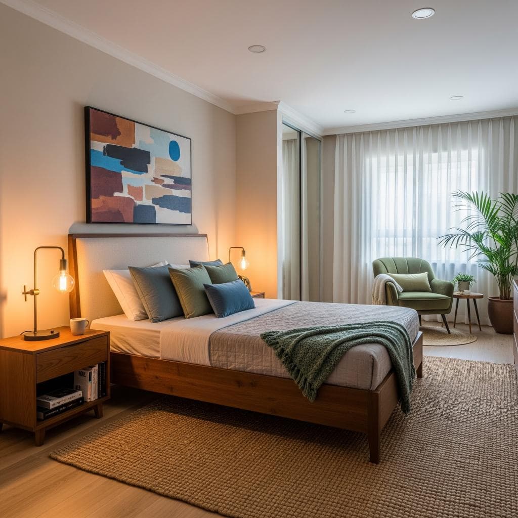 Thiết kế nội thất phòng ngủ 25m2 5