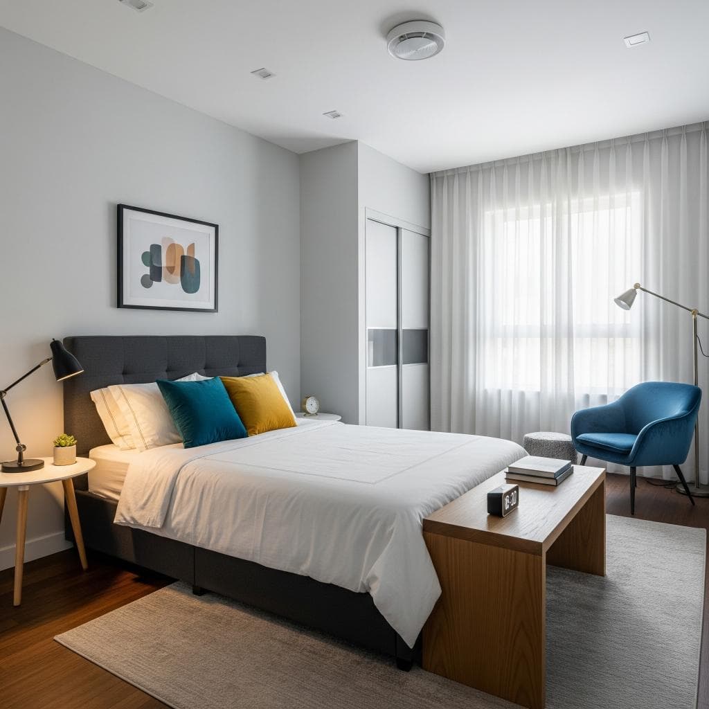 Thiết kế nội thất phòng ngủ 25m2 9
