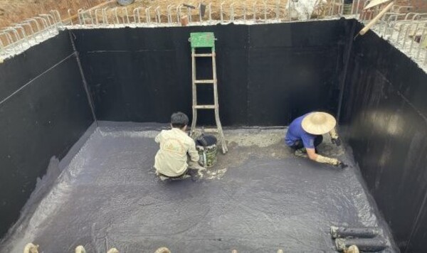 Phương pháp chống thấm bể nước bằng nhựa đường 60/70 phuy
