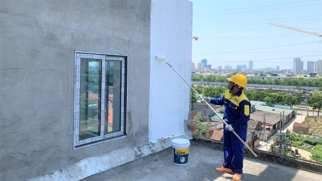 Quy trình thi công sơn chống thấm ngoài trời 5 bước