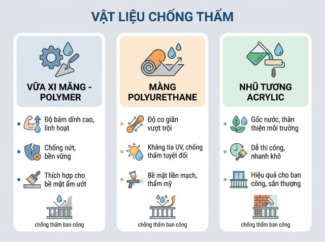Chọn đúng vật liệu chuẩn theo hiện trạng giúp tối ưu độ bền và tiết kiệm chi phí.