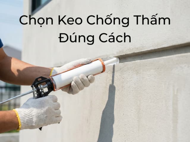 Chọn đúng loại keo chống thấm phù hợp từng vị trí giúp nâng cao tuổi thọ công trình và ngăn dột triệt để.