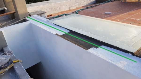 Thi công chống thấm khe tiếp giáp giữa 2 nhà tại quận Đống Đa