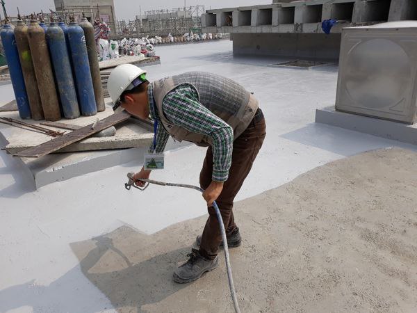 Thi công vật liệu hóa chất chống thấm Polyurethane PU cho trần bê tông
