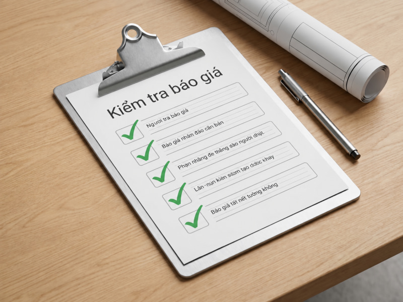 Checklist 5 khoản mục cần kiểm tra để phát hiện chi phí ẩn trước khi chốt hợp đồng bê tông.