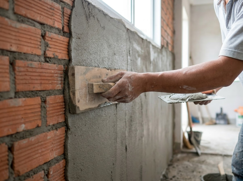 Trát tường phẳng đều là tiền đề quan trọng cho lớp sơn bả hoàn thiện